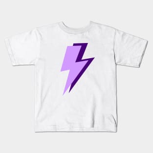 Purple Lightning Flash Kids T-Shirt